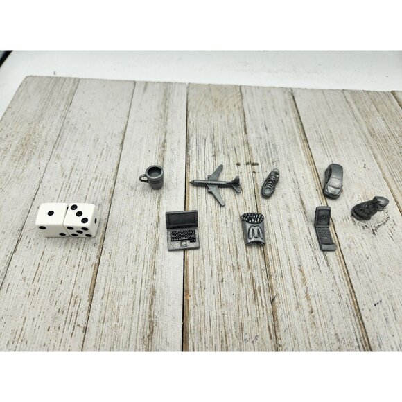 Monopoly here and now Replacement Set of 8 Replacement Tokens Pieces Movers - Picture 1 of 4